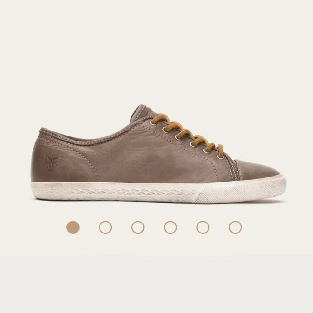 Frye Mindy Low Brown Nubuck Leather Sneaker 9 Casual Neutral Athleisure Bohemian - Picture 15 of 16